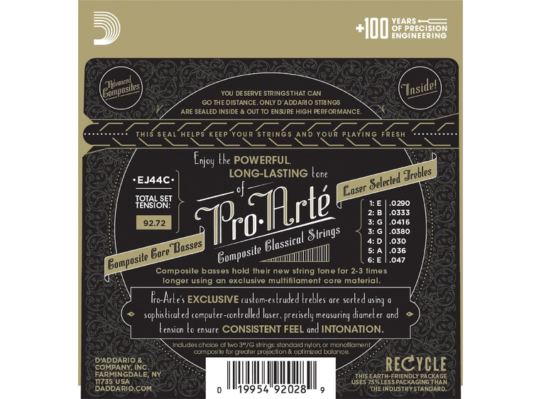 D'Addario EJ44C Pro Arte`X-Hard (029-036) Composite 